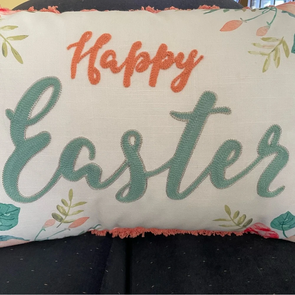 Happy Easter Throw Pillow